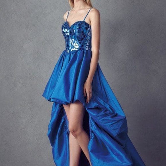 Sweetheart Neck Sequin Bodice Prom Dress JT252 - Picture 2 of 7